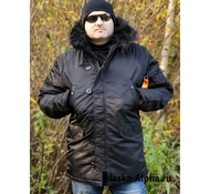 Куртка HUSKY DENALI BLACK/BLACK Classic (иск.мех)