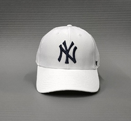 Бейсболка 47 BRAND MLB NEW YORK YANKEES MVP Velkro Белый / синее лого