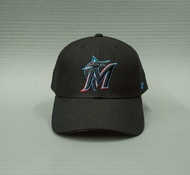 Бейсболка 47 BRAND MLB MIAMI MARLINS MVP Velkro Черный / лого