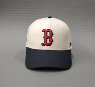 Бейсболка 47 BRAND MLB BOSTON RED SOX MVP бежевый / красный лого