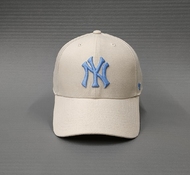 Бейсболка 47 BRAND MLB NEW YORK YANKEES MVP Бежевый / голубой лого